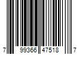 Barcode Image for UPC code 799366475187