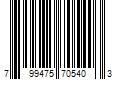 Barcode Image for UPC code 799475705403