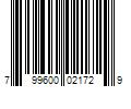 Barcode Image for UPC code 799600021729