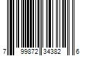 Barcode Image for UPC code 799872343826