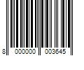 Barcode Image for UPC code 8000000003645