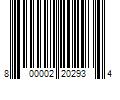 Barcode Image for UPC code 800002202934