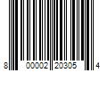 Barcode Image for UPC code 800002203054