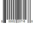 Barcode Image for UPC code 800002207168