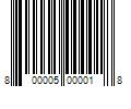 Barcode Image for UPC code 800005000018