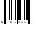 Barcode Image for UPC code 800047006054