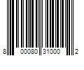 Barcode Image for UPC code 800080310002