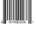 Barcode Image for UPC code 800109022381