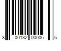 Barcode Image for UPC code 800132000066