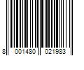 Barcode Image for UPC code 8001480021983