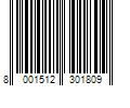 Barcode Image for UPC code 8001512301809