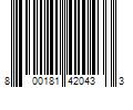 Barcode Image for UPC code 800181420433