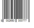 Barcode Image for UPC code 8002650000777