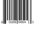 Barcode Image for UPC code 800298545043