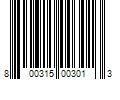 Barcode Image for UPC code 800315003013