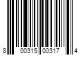 Barcode Image for UPC code 800315003174