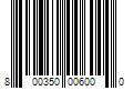 Barcode Image for UPC code 800350006000