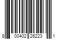 Barcode Image for UPC code 800402262231