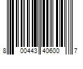 Barcode Image for UPC code 800443406007