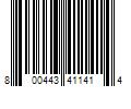 Barcode Image for UPC code 800443411414