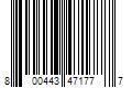 Barcode Image for UPC code 800443471777