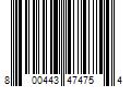 Barcode Image for UPC code 800443474754