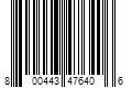 Barcode Image for UPC code 800443476406