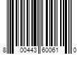 Barcode Image for UPC code 800443600610