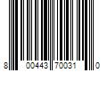 Barcode Image for UPC code 800443700310