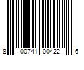 Barcode Image for UPC code 800741004226