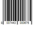 Barcode Image for UPC code 8007443000675