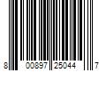 Barcode Image for UPC code 800897250447. Product Name: NYX Professional Makeup Duck Plump Plumping Lip Gloss  Twice The Spice  0.23 fl oz