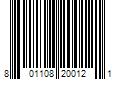 Barcode Image for UPC code 801108200121