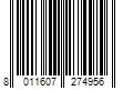 Barcode Image for UPC code 8011607274956