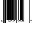 Barcode Image for UPC code 801310350287. Product Name: Jada Toys Jada 2016 Chevrolet Camaro Widebody Drift Patrol Wide Body Series 1-24 Scale Diecast Model Car  Black & White