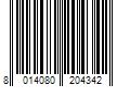 Barcode Image for UPC code 8014080204342