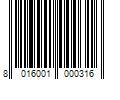 Barcode Image for UPC code 8016001000316