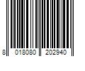 Barcode Image for UPC code 8018080202940