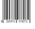 Barcode Image for UPC code 8024370078072