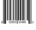 Barcode Image for UPC code 802500004652