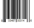 Barcode Image for UPC code 803467003146