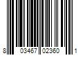 Barcode Image for UPC code 803467023601