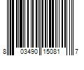 Barcode Image for UPC code 803490150817