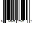 Barcode Image for UPC code 803868260032