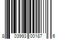 Barcode Image for UPC code 803993001876