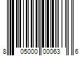 Barcode Image for UPC code 805000000636. Product Name: 