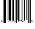 Barcode Image for UPC code 806360270400