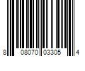 Barcode Image for UPC code 808070033054