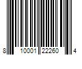 Barcode Image for UPC code 810001222604