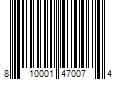 Barcode Image for UPC code 810001470074